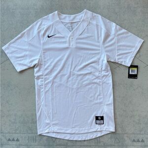 Nike blank baseball jersey white